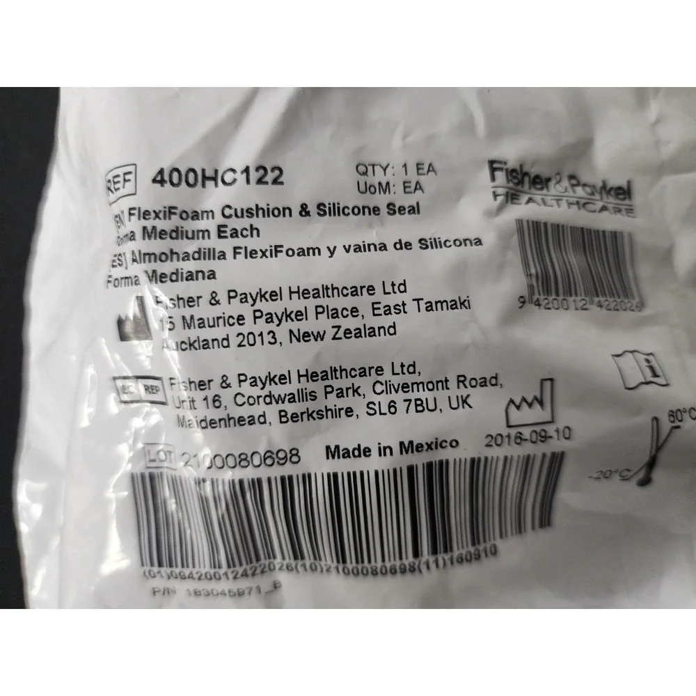 Fisher & Paykel FlexFoam Cushion & Silicone Seal Forma Medium  400HC122  Sealed‎